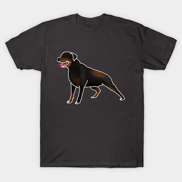 Rottweiler T-Shirt by Kcael